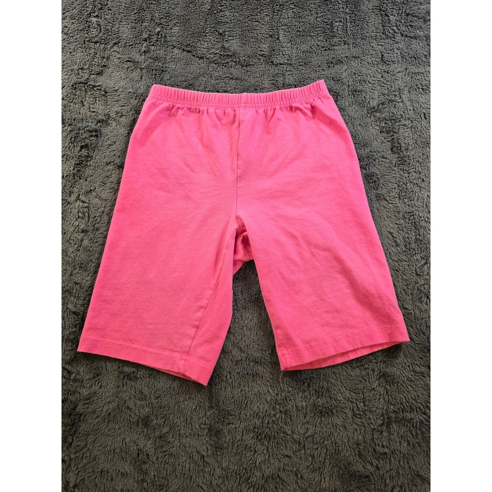 Pinwheels Pink High Rise Elastic Waist Biker Shorts Vintage Style Womens Small